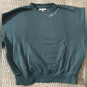 Spiritual Gangster Teal Crewneck